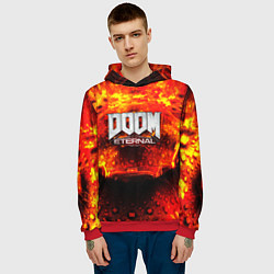 Толстовка-худи мужская Doom Eternal, цвет: 3D-красный — фото 2
