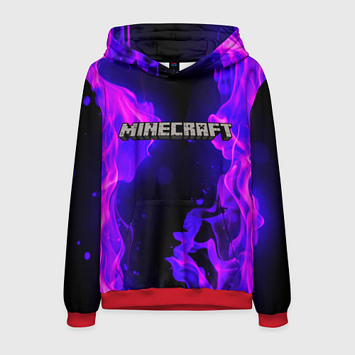 Мужская толстовка MINECRAFT / 3D-Красный – фото 1