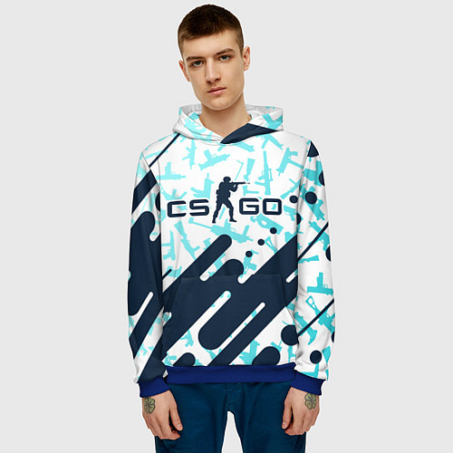Мужская толстовка CS GO КС ГО / 3D-Синий – фото 3