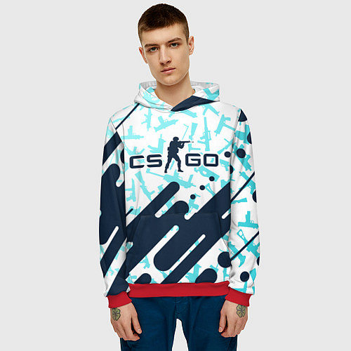 Мужская толстовка CS GO КС ГО / 3D-Красный – фото 3