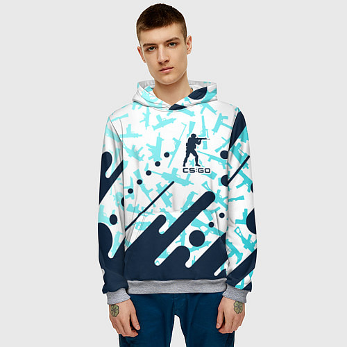 Мужская толстовка CS GO КС ГО / 3D-Меланж – фото 3