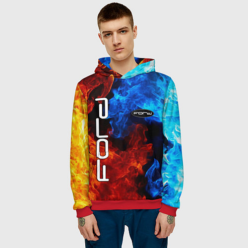Мужская толстовка FORD / 3D-Красный – фото 3