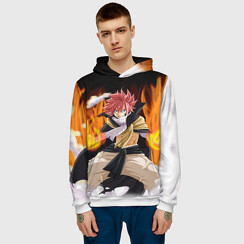 Мужская толстовка FAIRY TAIL ХВОСТ ФЕИ / 3D-Белый – фото 3