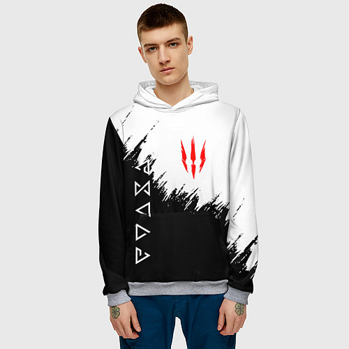 Мужская толстовка The Witcher / 3D-Меланж – фото 3