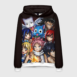 Толстовка-худи мужская FAIRY TAIL ХВОСТ ФЕИ, цвет: 3D-белый