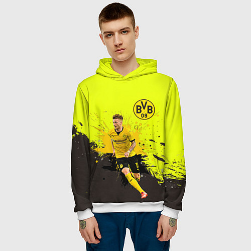 Мужская толстовка Марко Ройс / 3D-Белый – фото 3