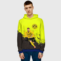 Толстовка-худи мужская Марко Ройс, цвет: 3D-синий — фото 2