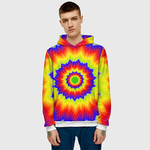 Мужская толстовка Tie-Dye / 3D-Белый – фото 3