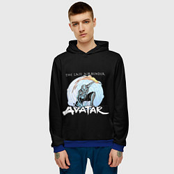 Толстовка-худи мужская Аватар Легенда об Аанге, цвет: 3D-синий — фото 2