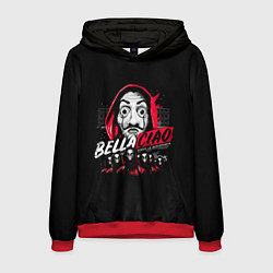 Толстовка-худи мужская БУМАЖНЫЙ ДОМ, цвет: 3D-красный