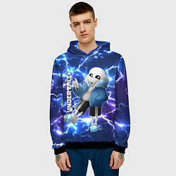 Толстовка-худи мужская UNDERTALE АНДЕРТЕЙЛ, цвет: 3D-черный — фото 2