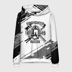 Толстовка-худи мужская FIREFIGHTER 1649 RUSSIA цвета 3D-белый — фото 1