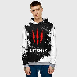 Толстовка-худи мужская The Witcher, цвет: 3D-меланж — фото 2