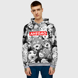 Толстовка-худи мужская AHEGAO АХЕГАО, цвет: 3D-меланж — фото 2