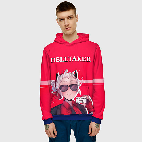 Мужская толстовка HELLTAKER / 3D-Синий – фото 3