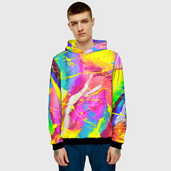 Толстовка-худи мужская ТИ-ДАЙ, цвет: 3D-черный — фото 2