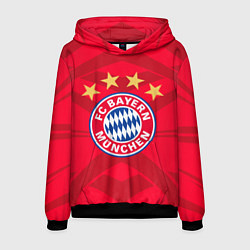 Толстовка-худи мужская BAYERN MUNCHEN, цвет: 3D-черный