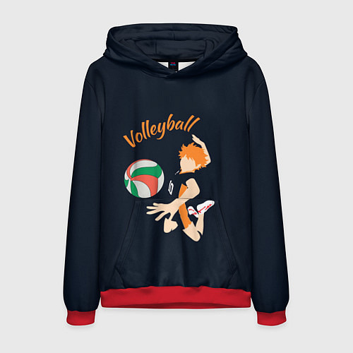 Мужская толстовка Волейбол / 3D-Красный – фото 1