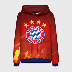 Толстовка-худи мужская BAYERN MUNCHEN, цвет: 3D-синий