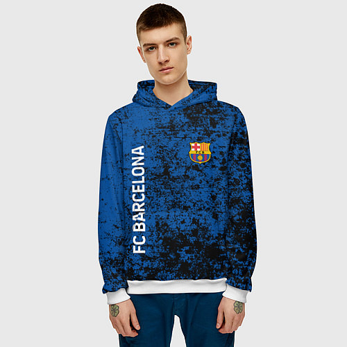 Мужская толстовка BARSELONA / 3D-Белый – фото 3