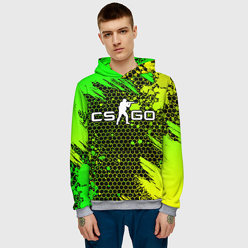 Мужская толстовка COUNTER STRIKE / 3D-Меланж – фото 3