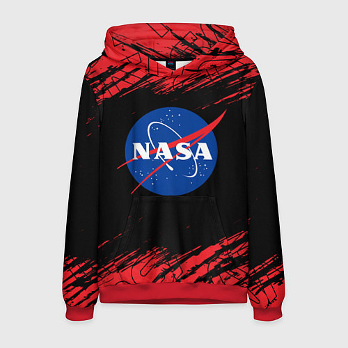 Мужская толстовка NASA НАСА / 3D-Красный – фото 1