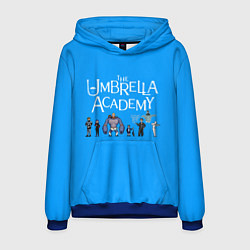 Толстовка-худи мужская The umbrella academy, цвет: 3D-синий