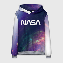 Толстовка-худи мужская NASA НАСА, цвет: 3D-меланж
