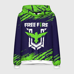 Толстовка-худи мужская FREE FIRE ФРИ ФАЕР, цвет: 3D-белый