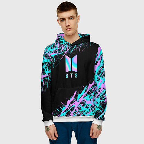 Мужская толстовка BTS / 3D-Белый – фото 3