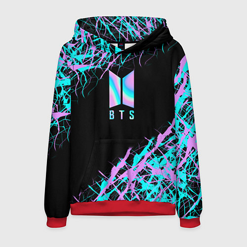 Мужская толстовка BTS / 3D-Красный – фото 1