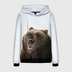 Толстовка-худи мужская Bear, цвет: 3D-черный