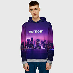 Толстовка-худи мужская Detroit Become Human S, цвет: 3D-меланж — фото 2
