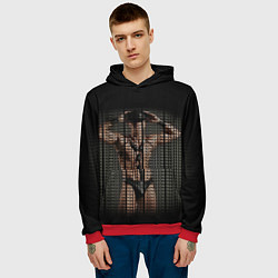 Толстовка-худи мужская Dungen Master color, цвет: 3D-красный — фото 2