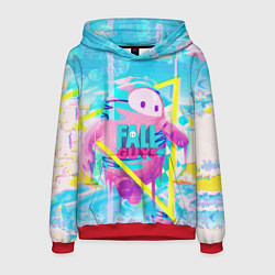 Толстовка-худи мужская Fall Guys, цвет: 3D-красный