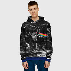 Толстовка-худи мужская Dark Side of the Moon Stick, цвет: 3D-синий — фото 2