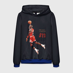 Толстовка-худи мужская MICHAEL JORDAN, цвет: 3D-синий