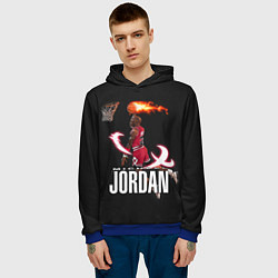 Толстовка-худи мужская MICHAEL JORDAN, цвет: 3D-синий — фото 2