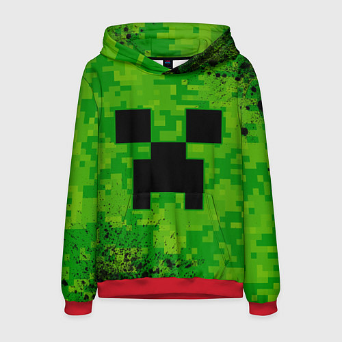 Мужская толстовка MINECRAFT МАЙНКРАФТ / 3D-Красный – фото 1