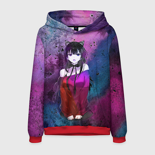 Мужская толстовка Anime / 3D-Красный – фото 1