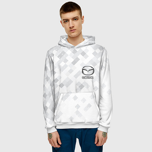 Мужская толстовка MAZDA / 3D-Белый – фото 3