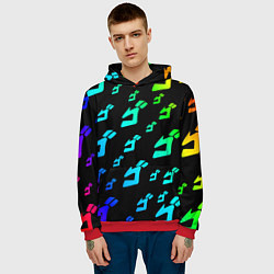 Толстовка-худи мужская JoJo Bizarre Adventure, цвет: 3D-красный — фото 2