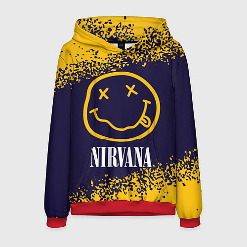 Мужская толстовка NIRVANA НИРВАНА / 3D-Красный – фото 1