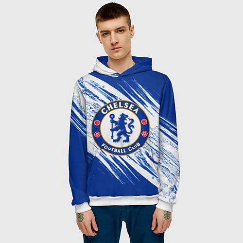 Мужская толстовка Chelsea / 3D-Белый – фото 3