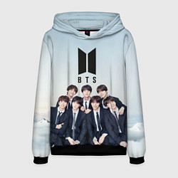 Толстовка-худи мужская BTS, цвет: 3D-черный