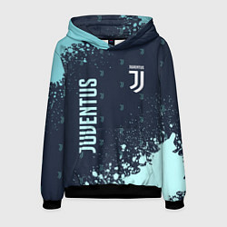 Толстовка-худи мужская JUVENTUS ЮВЕНТУС, цвет: 3D-черный