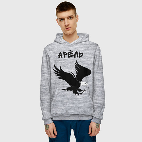 Мужская толстовка Арёль / 3D-Меланж – фото 3