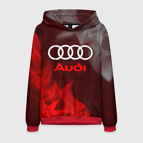 Мужская толстовка AUDI АУДИ / 3D-Красный – фото 1