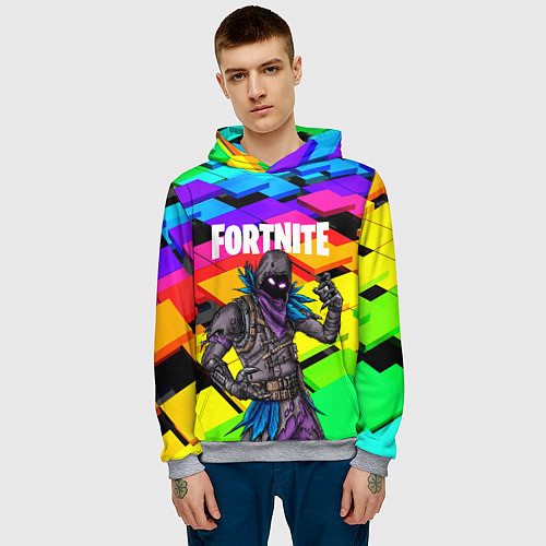 Мужская толстовка FORTNITE / 3D-Меланж – фото 3