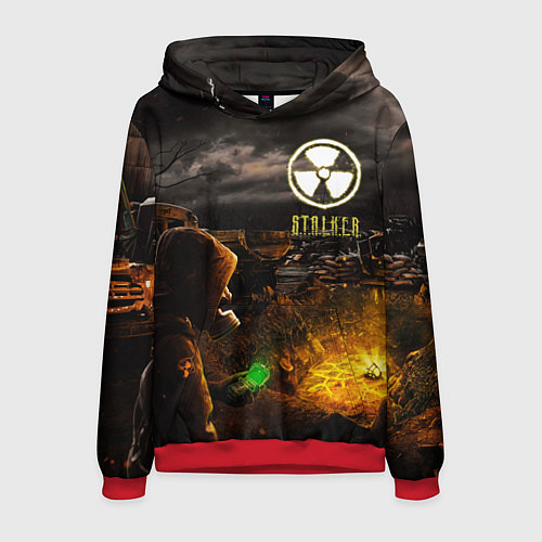 Мужская толстовка Stalker 2 / 3D-Красный – фото 1